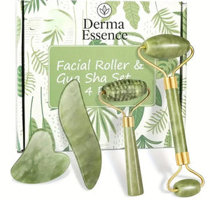Massaggiatore viso in pietra di giada Derma Èssence