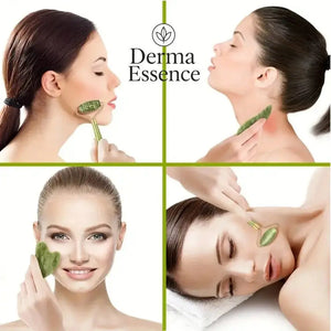 Massaggiatore viso in pietra di giada Derma Èssence